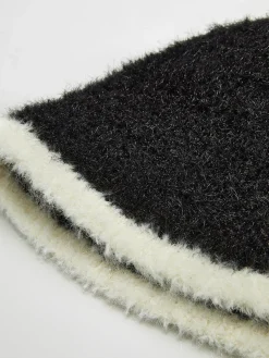 Contrast Trim Plush Bucket Hat Hair Claws & Hats|Accessories
