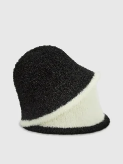 Contrast Trim Plush Bucket Hat Hair Claws & Hats|Accessories