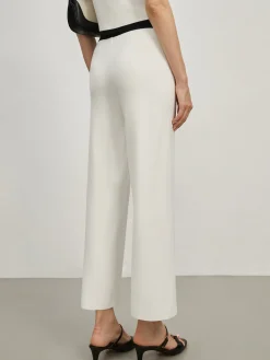New Contrast Trim Pockets Sweater Pants Pants|Knitwear