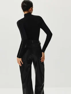 Discount Contrast Trim Pullover Sweater Sweater Tops|Sweaters & Cardigans