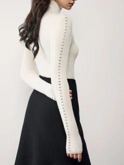 Discount Contrast Trim Pullover Sweater Sweater Tops|Sweaters & Cardigans