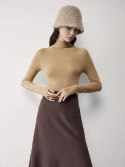 Discount Contrast Trim Pullover Sweater Sweater Tops|Sweaters & Cardigans