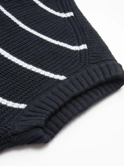 Discount Contrast Trim Stripe Sweater Vest Sweater Vests|Sweaters & Cardigans