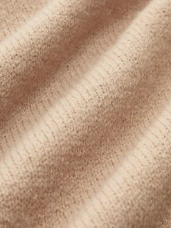 Clearance Contrast Wave Trim Bow Sweater Sweater Tops|Sweaters & Cardigans