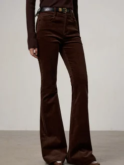 Discount Corduroy Bootcut Pants Without Belt Pants|Bottoms