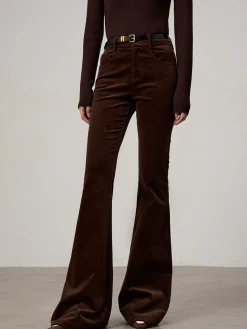 Discount Corduroy Bootcut Pants Without Belt Pants|Bottoms