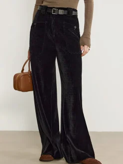 Outlet Corduroy Draped Pants Without Belt Pants|Bottoms