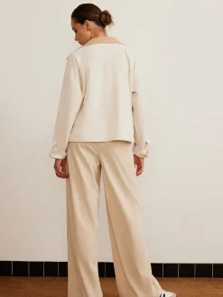 Clearance Corduroy High-Waist Wide Leg Pants Wide Leg|Pants