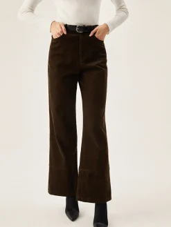 Corduroy Wide Leg Pocket Pants Wide Leg|Pants