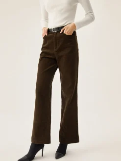 Corduroy Wide Leg Pocket Pants Wide Leg|Pants