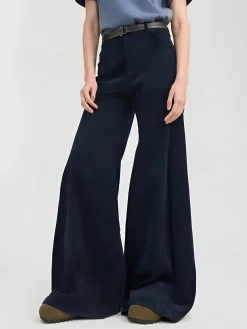 New Corduroy Wide-Leg Pants Without Belt Pants