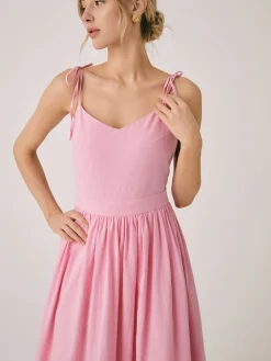 New Cotton & Linen Backless Long Dress Casual Dresses|Summer Dresses