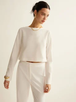 New Cotton & Linen Bow Shirt Blouses & Shirts|Tops