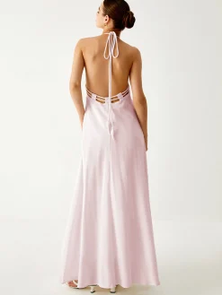 Cotton & Linen Cami Long Dress White Dresses|Cocktail & Party Dresses