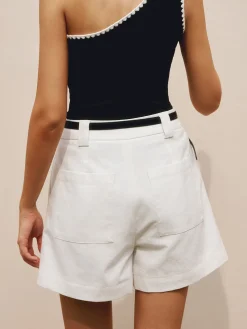 Best Cotton & Linen Casual Shorts Without Belt Shorts|Matching Sets