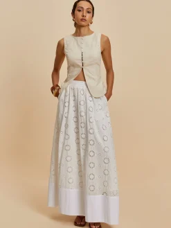 Online Cotton & Linen Casual Sleeveless Blouse Blouses & Shirts|Tops