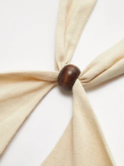 Sale Cotton & Linen Criss Cross Halter Blouse Blouses & Shirts|Tops