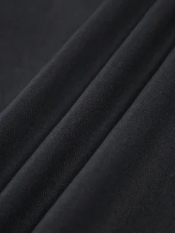 Hot Cotton & Linen Knotted Cami Midi Dress Black Dresses|Casual Dresses