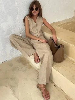 New Cotton & Linen Pants Set Pants Sets|Matching Sets