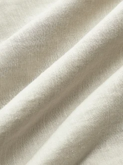 Cotton & Linen Pleated Cutout Long Dress White Dresses|Black Dresses