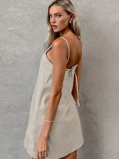 Hot Cotton & Linen Pockets Cami Dress Casual Dresses|Vacation Dresses