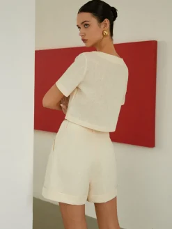 Hot Cotton & Linen Pockets Shorts Set Shorts Sets|Shorts