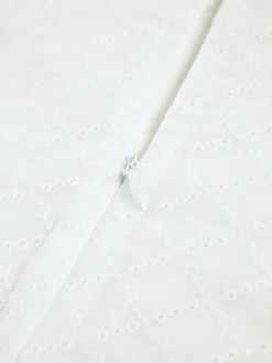 Hot Cotton Backless Tie Up Halter Short Dress White Dresses|Vacation Dresses