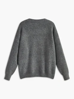 Discount Cotton Blends Cherry Printed Pullover Sweater Sweater Tops|Sweaters & Cardigans