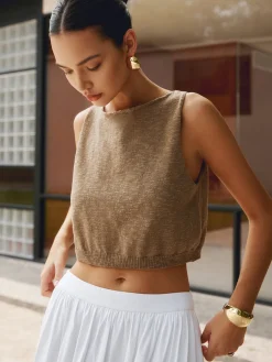 Best Cotton Blends Crop Top Crop Tops|Tank Tops & Camis
