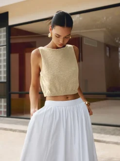 Best Cotton Blends Crop Top Crop Tops|Tank Tops & Camis
