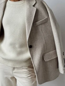 Cotton Blends Mechanism Knitting Sweater Sweater Tops|Sweaters & Cardigans