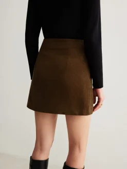 Discount Cotton Corduroy A-Line Skirt Skirts|Bottoms