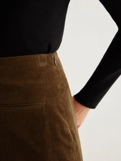 Discount Cotton Corduroy A-Line Skirt Skirts|Bottoms