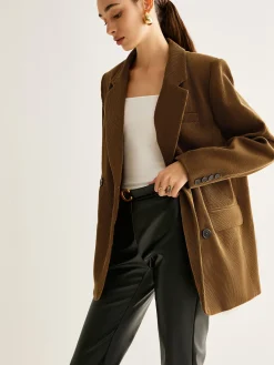 Best Cotton Corduroy Button Blazer Outerwear|Blazers