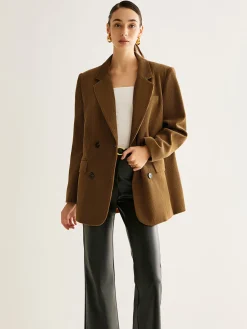 Best Cotton Corduroy Button Blazer Outerwear|Blazers