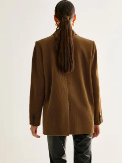 Best Cotton Corduroy Button Blazer Outerwear|Blazers