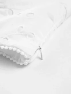 Sale Cotton Eyelet Zippered Crop Top Crop Tops|Tank Tops & Camis