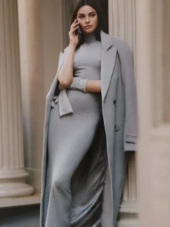 Hot Cotton High Neck Tank Long Dress Work Dresses|Cocktail & Party Dresses