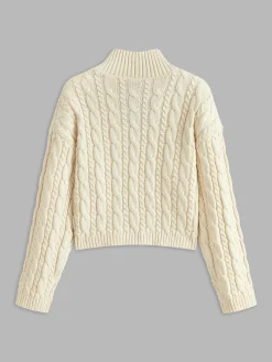 Online Cotton Keyhole Neckline Knit Top Sweater Tops|Sweaters & Cardigans