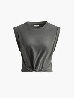 New Cotton Knotted T-Shirt T-shirts|Tops