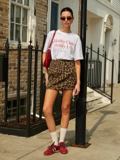 Online Cotton Letter Printed Short Sleeve T-Shirt T-shirts|Tops