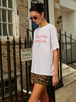 Online Cotton Letter Printed Short Sleeve T-Shirt T-shirts|Tops