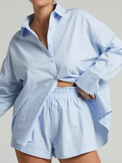 Outlet Cotton Melody Two Piece Shorts Set Shorts Sets|Long Sleeve Sets
