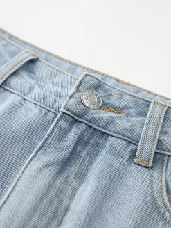 Hot Cotton Split Denim Skirt Skirts|Denim