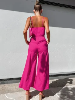 Clearance Cotton Twist Detail Jumpsuit Jumpsuits & Rompers|Jumpsuits & Rompers