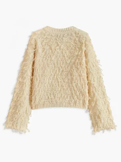 Hot Creative Tassel Button Knit Outerwear Sweater Tops|Outerwear