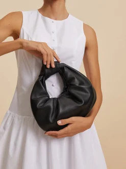 Hot Crescent Knotted Ruched Bag Bags|Accessories