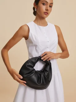 Hot Crescent Knotted Ruched Bag Bags|Accessories