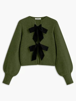 Crew Neck Bow Knit Top Sweater Tops|Sweaters & Cardigans