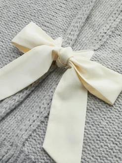 Crew Neck Bow Knit Top Sweater Tops|Sweaters & Cardigans